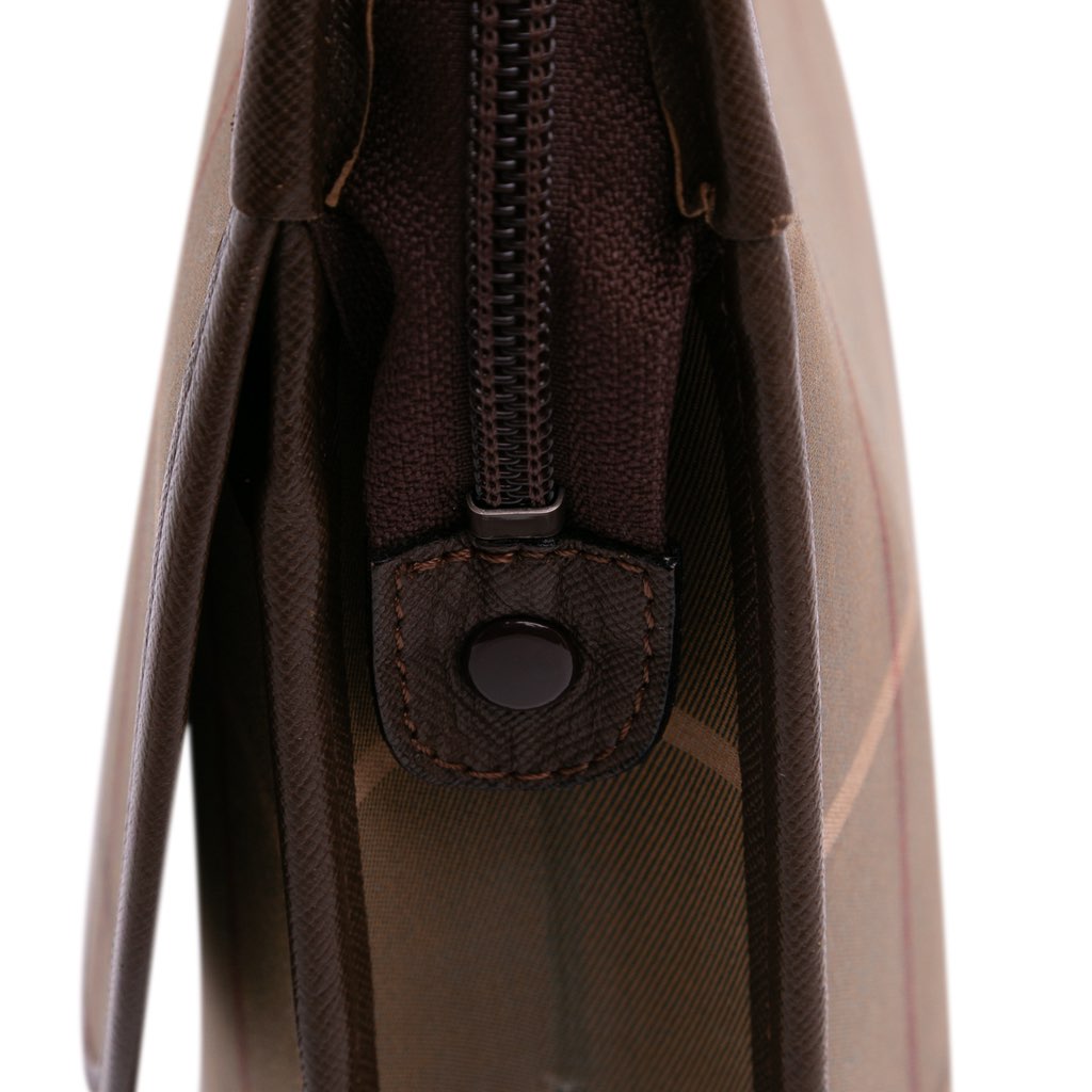 Burberry Vintage Check Canvas Clutch - Image 10