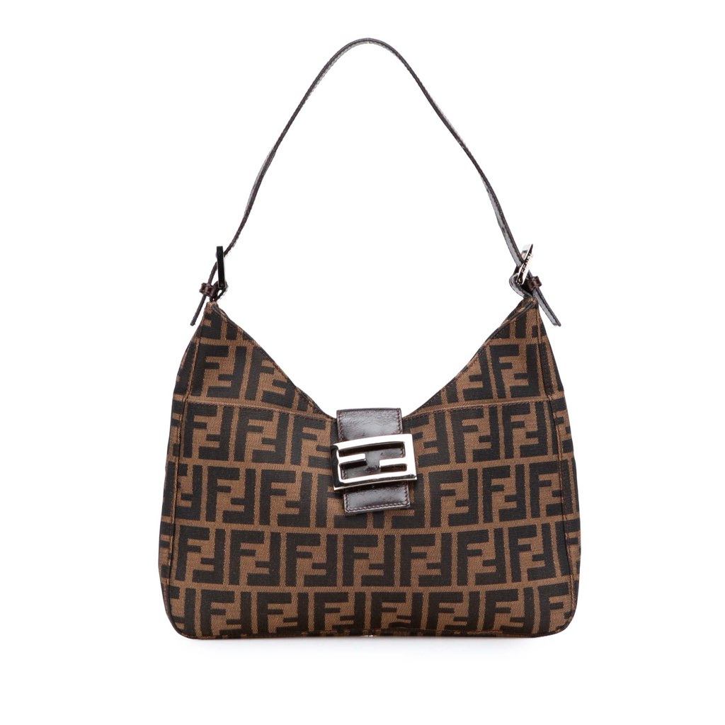 Fendi Zucca Canvas Shoulder Bag