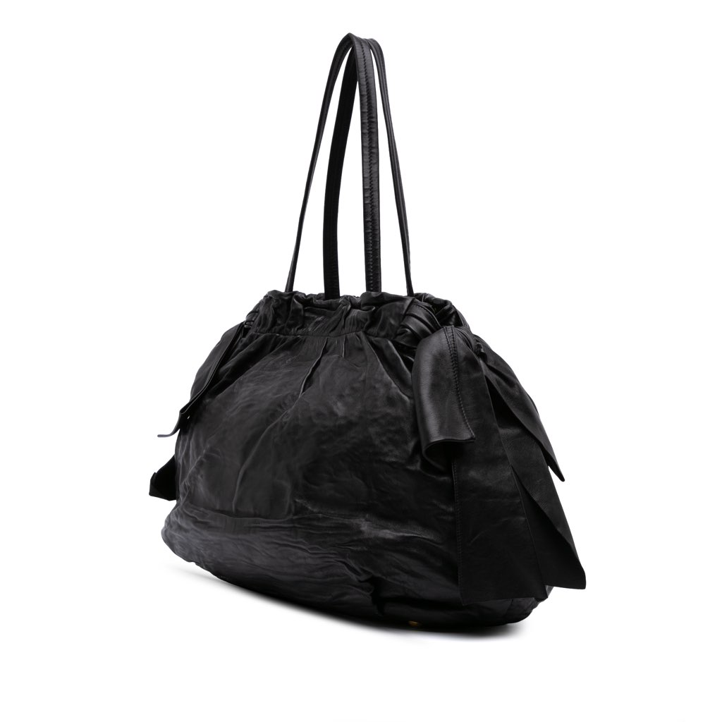 Prada Nappa Antique Bow Satchel - 2