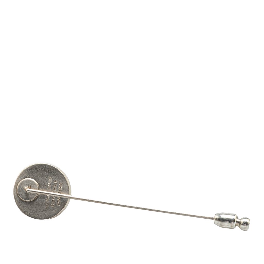Hermès Palladium Plated Clou de Selle Stick Pin Brooch - 2
