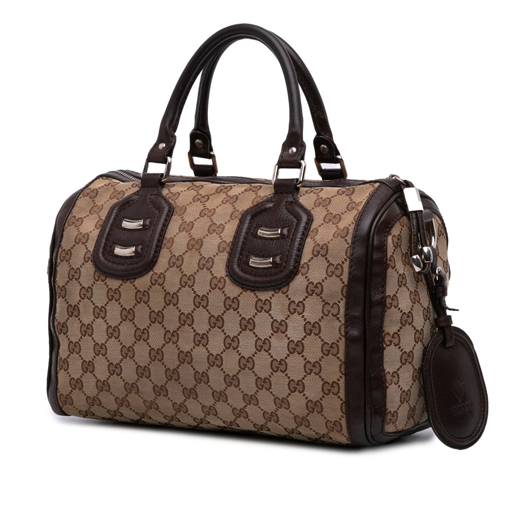 Gucci Medium GG Canvas Techno Tag Boston Bag - 2