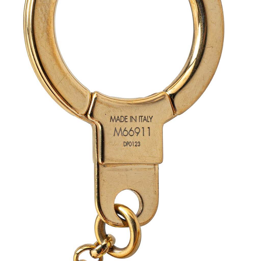 Louis Vuitton Gold Plated Bee Flower Bag Charm Key Chain - 3