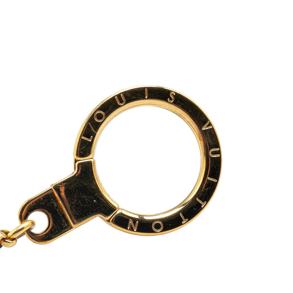 Louis Vuitton Gold Plated Bee Flower Bag Charm Key Chain - 5