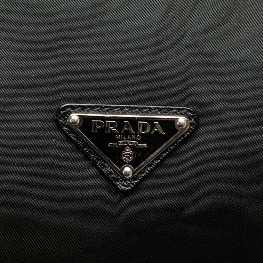 Prada Saffiano Trimmed Tessuto Handbag - Side view