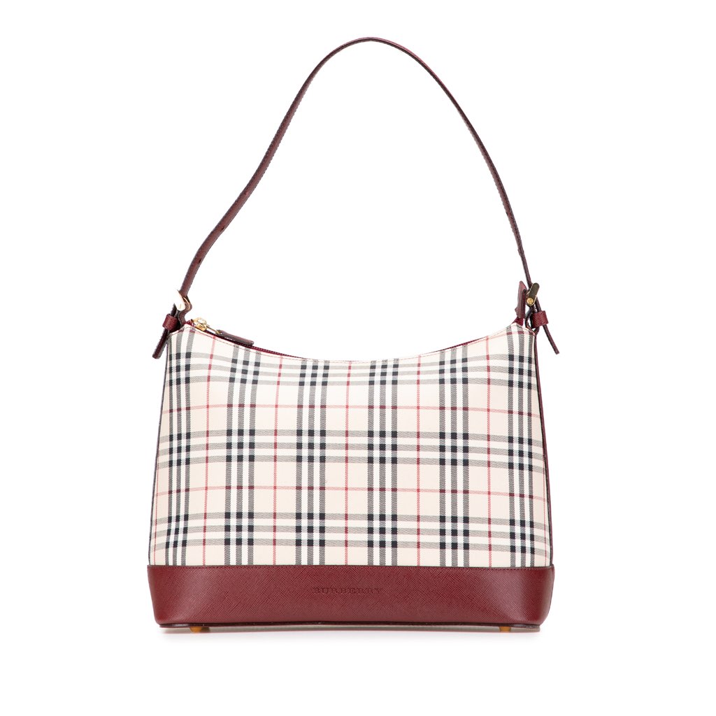 Burberry House Check Canvas Shoulder Bag
