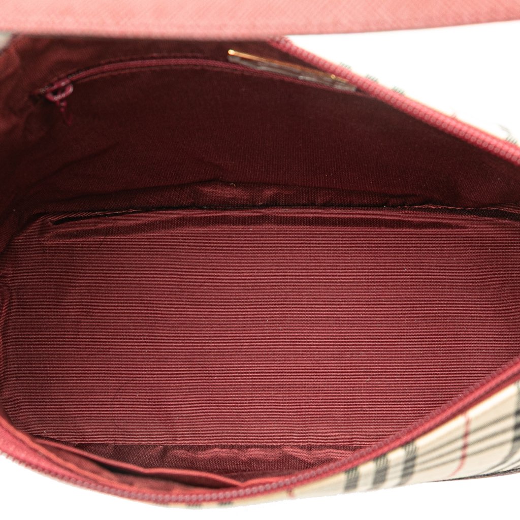 Burberry House Check Canvas Shoulder Bag - 4