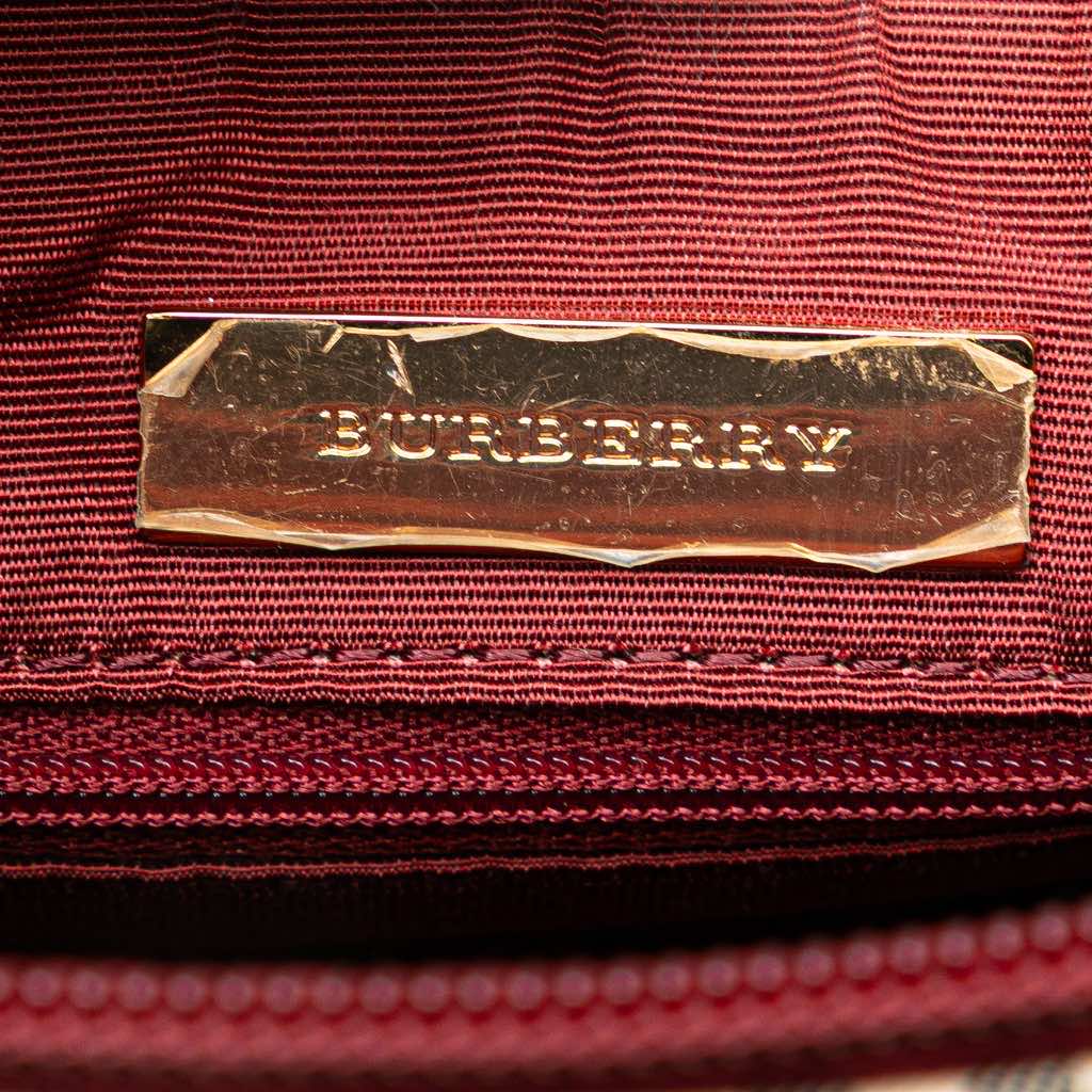 Burberry House Check Canvas Shoulder Bag - 5