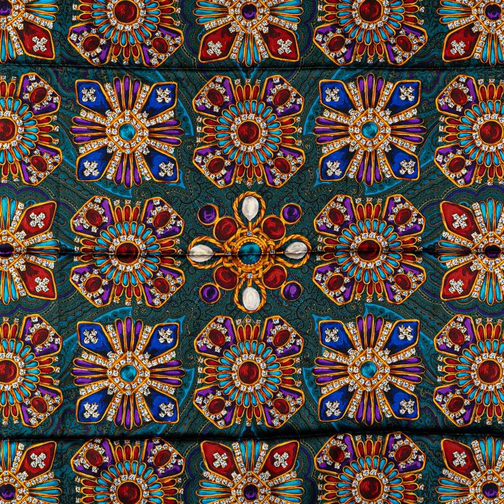 Chanel Gripoix Silk Scarf - Back view