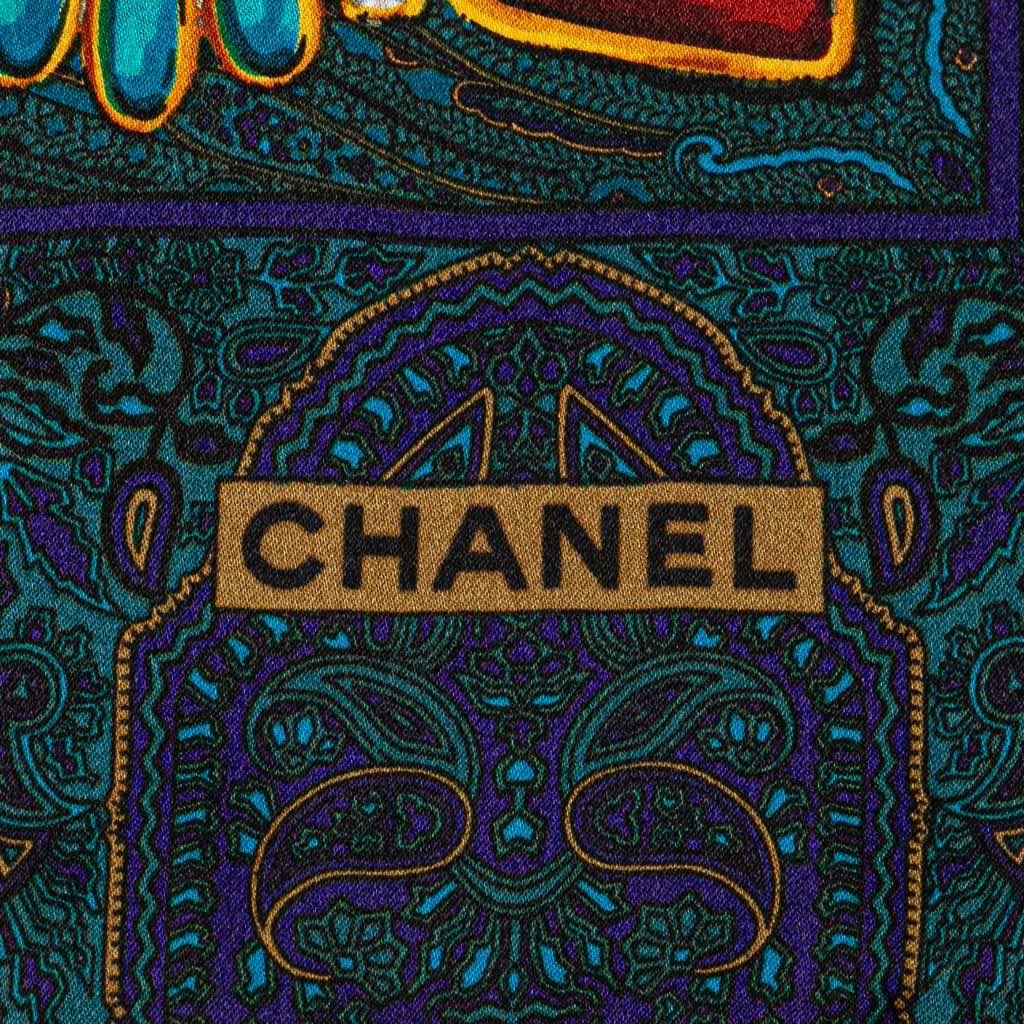 Chanel Gripoix Silk Scarf - Image 6