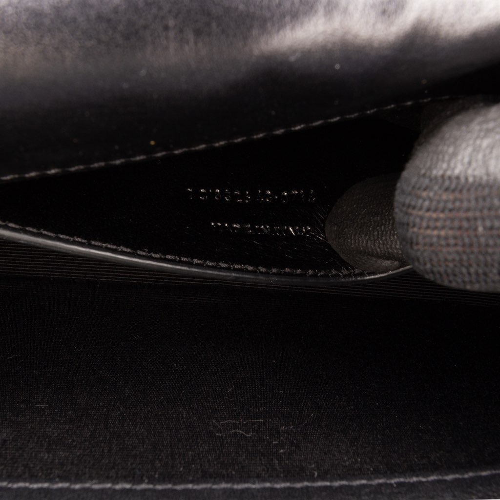 Saint Laurent Leather Monogram Studded Cassandre Clutch - 5