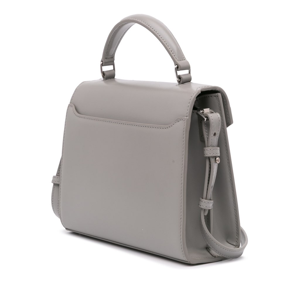 Saint Laurent Mini Leather Cassandra Top Handle Bag - 2