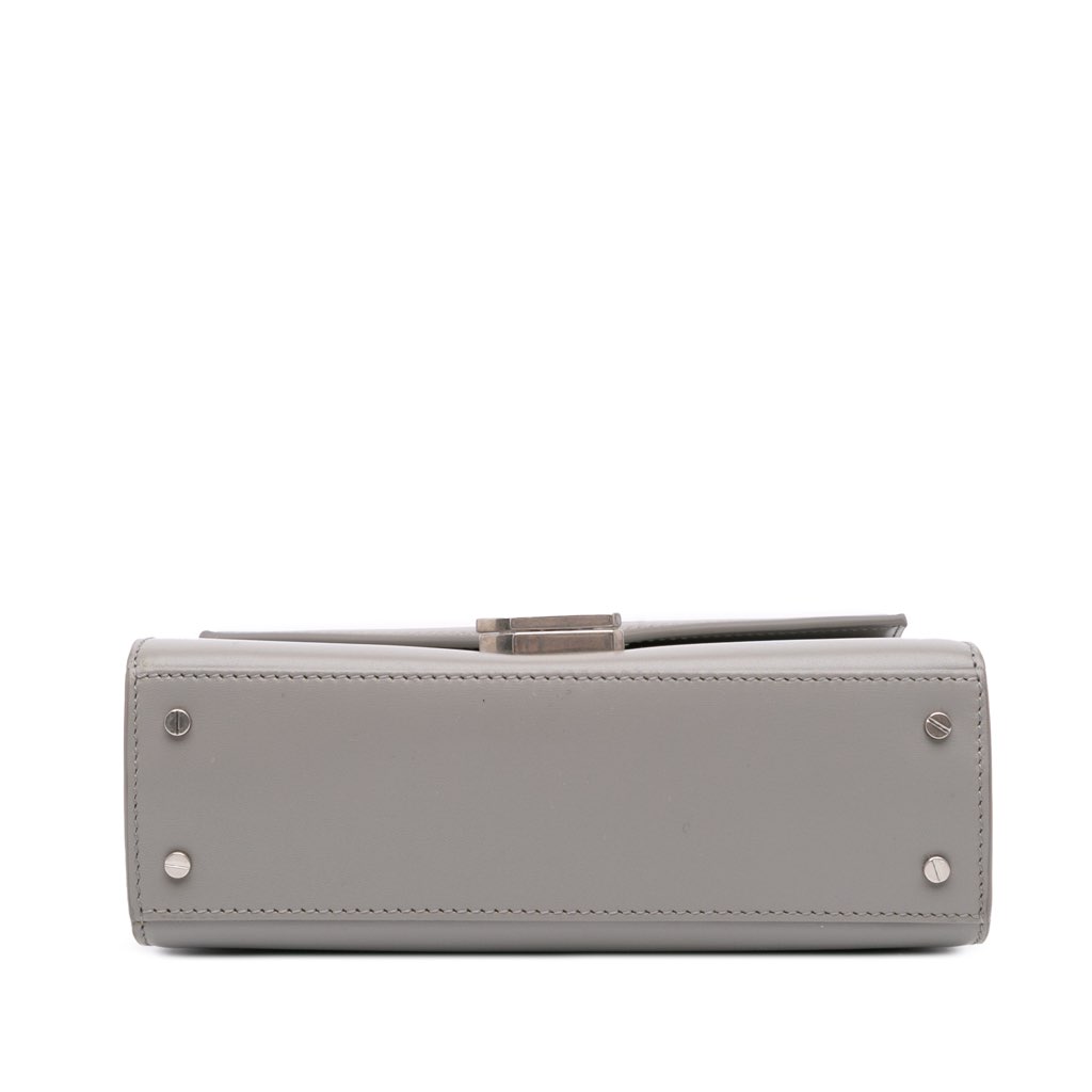 Saint Laurent Mini Leather Cassandra Top Handle Bag - 3