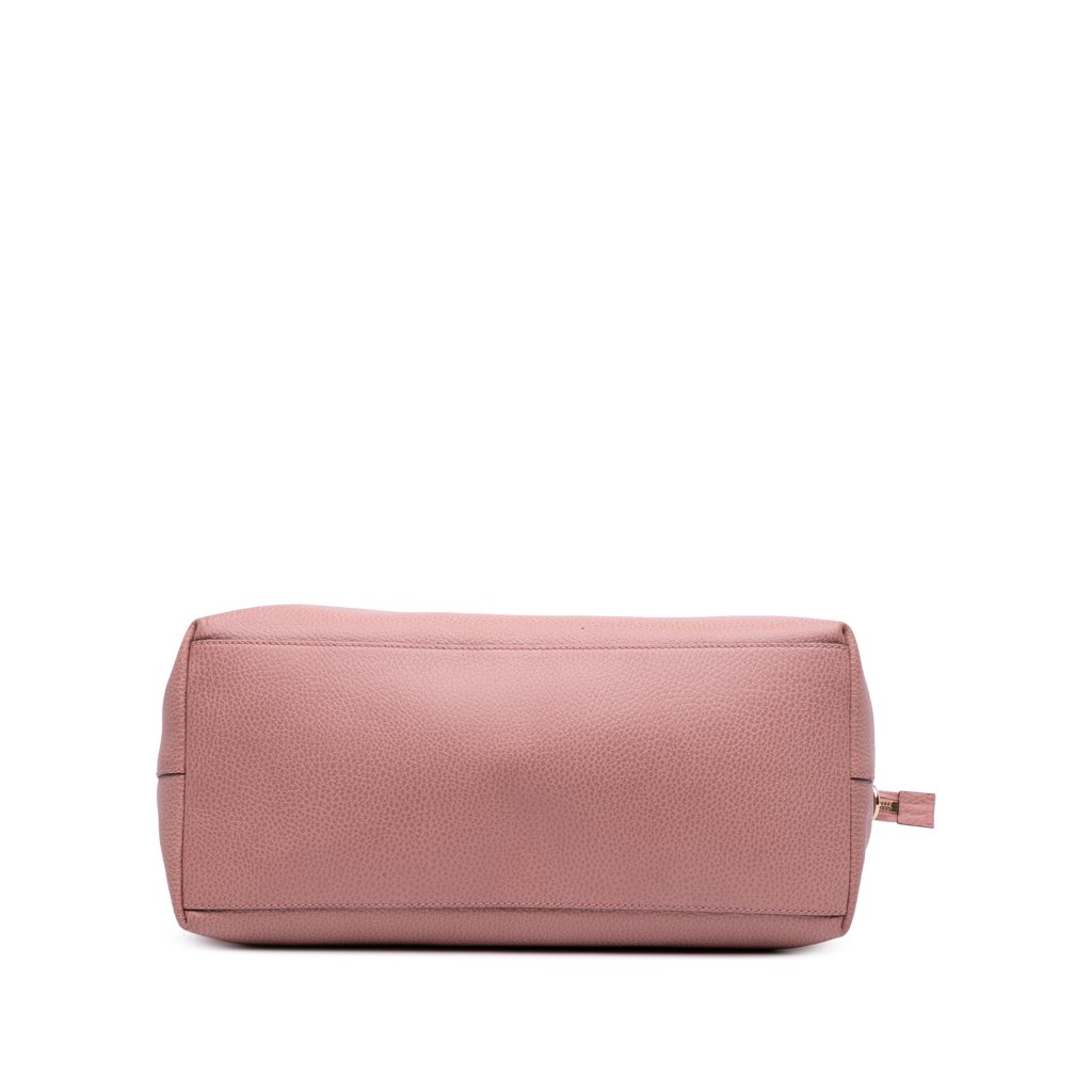 Gucci Large Dollar Calfskin GG Charm Dome Satchel - 3