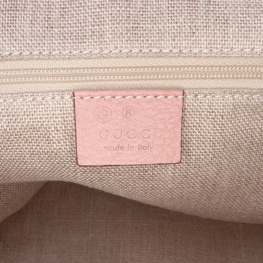 Gucci Large Dollar Calfskin GG Charm Dome Satchel - 5