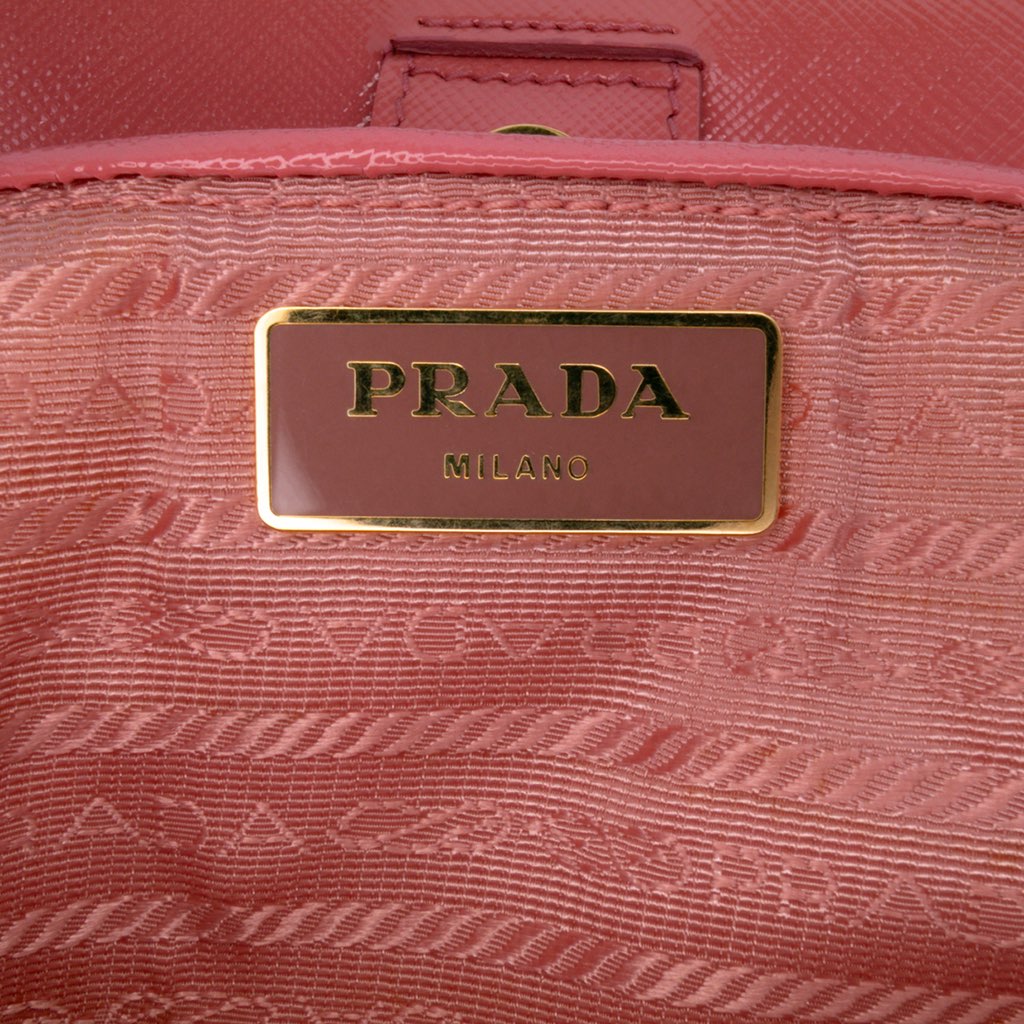 Prada Saffiano Vernice Satchel - 5