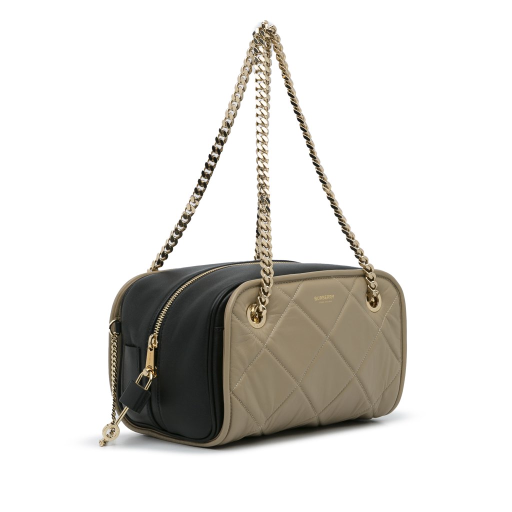Burberry Quilted Cube Chain Shoulder Bag - 2