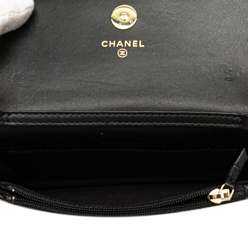 Chanel Quilted Calfskin Maxi Pearls Clutch With Chain - 4