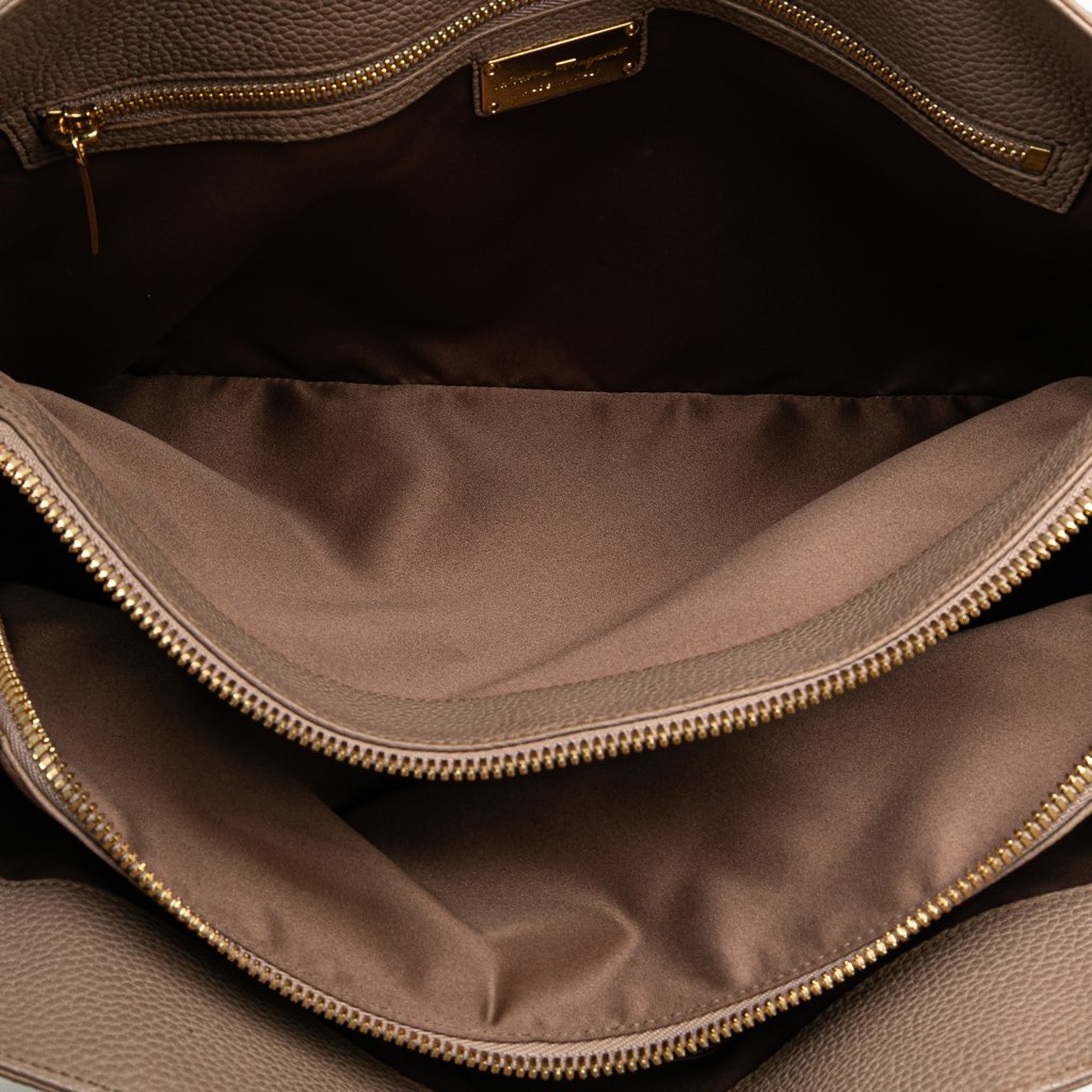 Salvatore Ferragamo Leather Fiamma East West Tote - 5