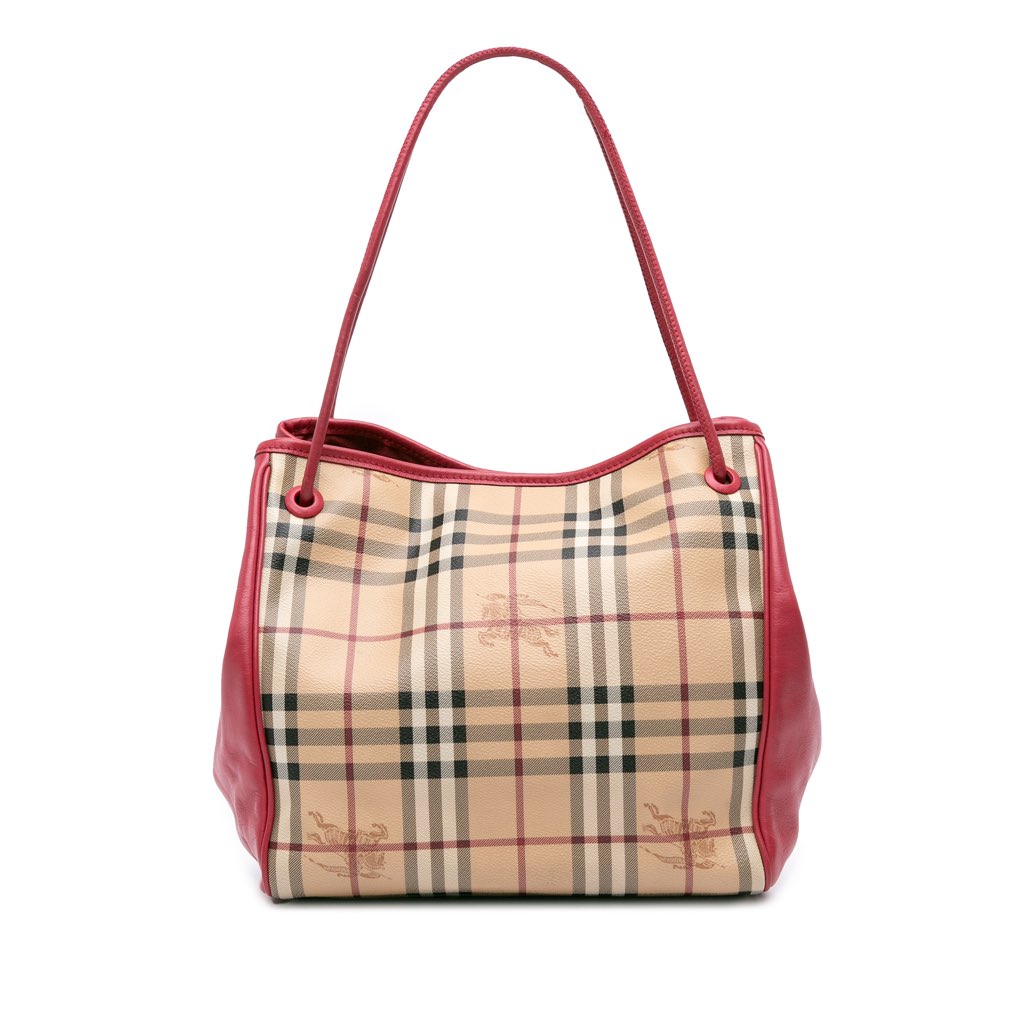 Burberry Small Haymarket Check Canvas Canterbury Tote