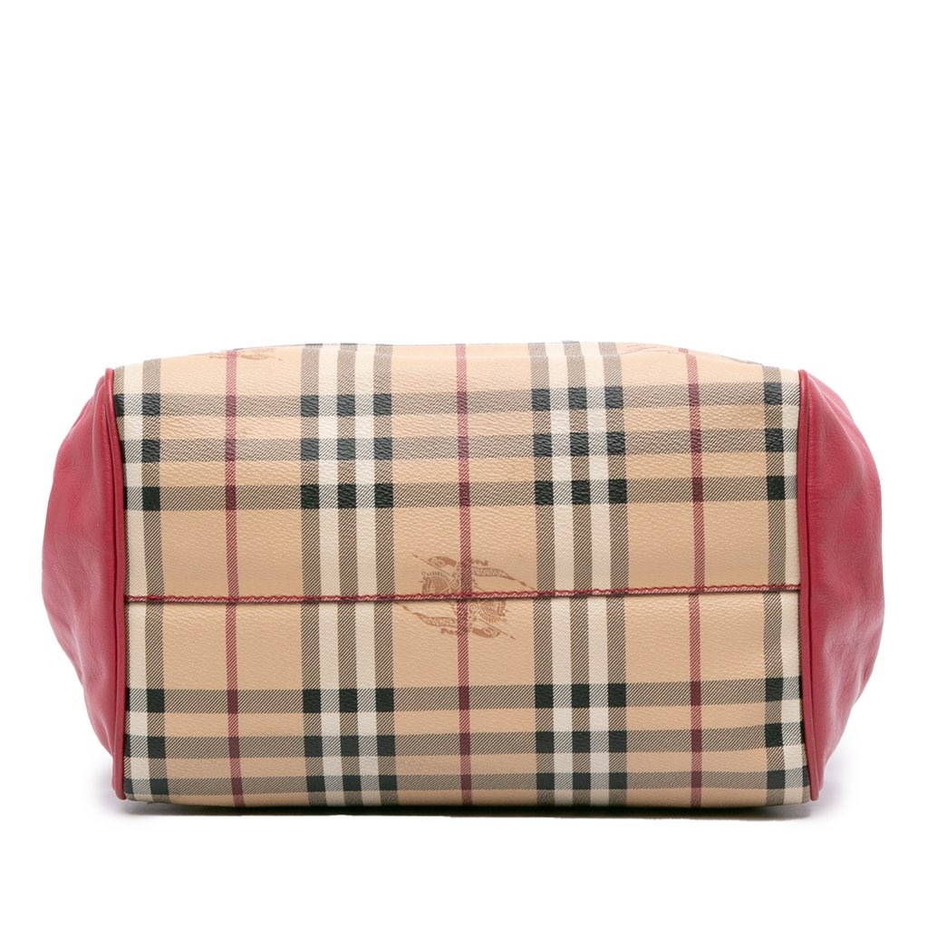 Burberry Small Haymarket Check Canvas Canterbury Tote - Image 6