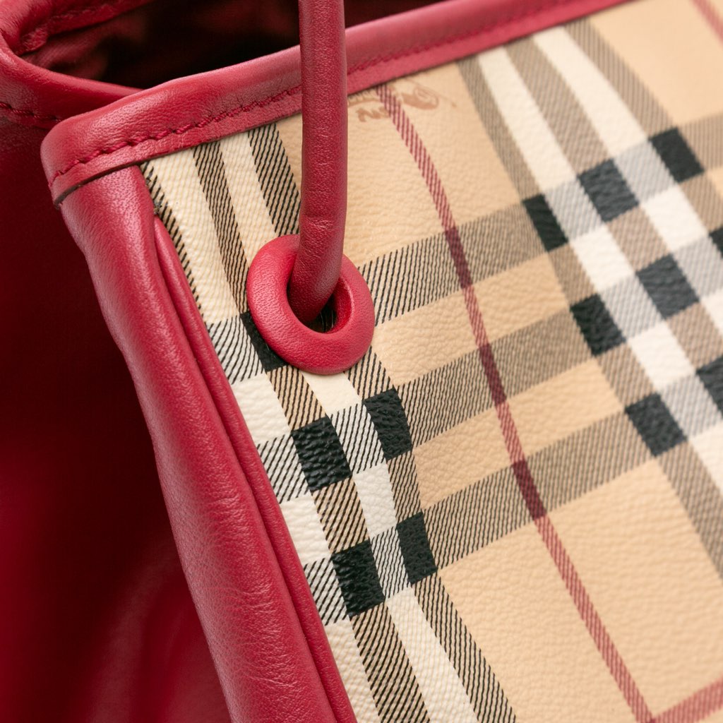 Burberry Small Haymarket Check Canvas Canterbury Tote - Image 10