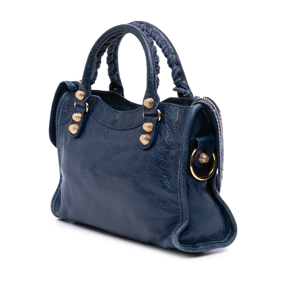 Balenciaga Mini Lambskin Motocross City Giant 21 Satchel - 2