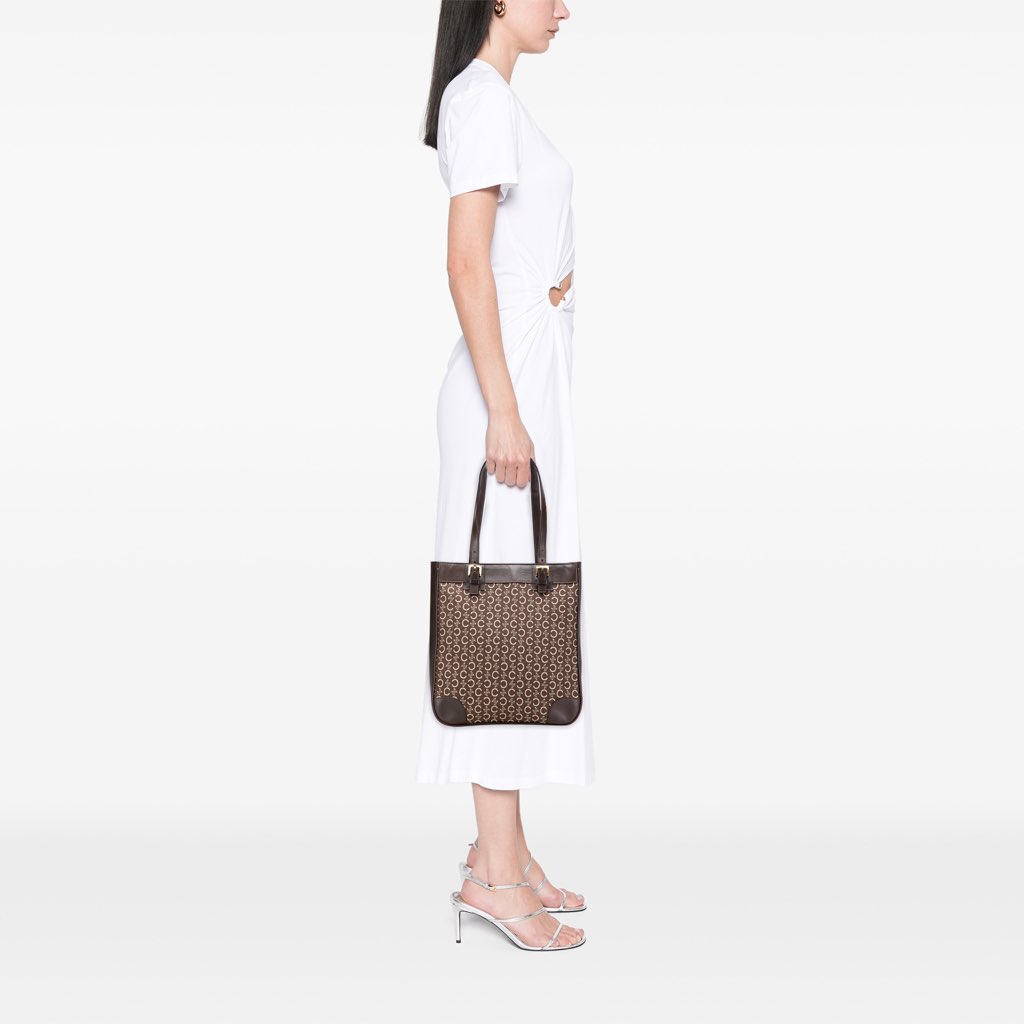 Celine C Macadam Canvas Tote - Image 13