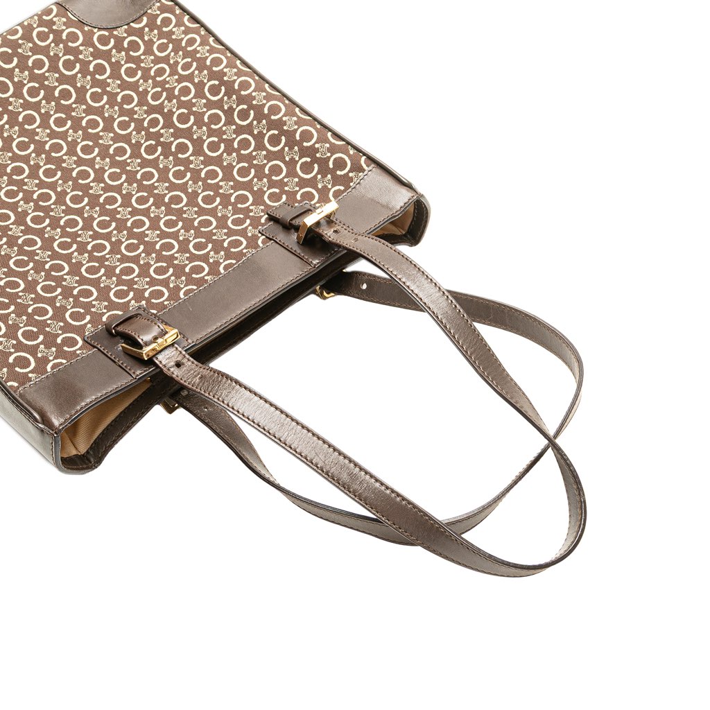 Celine C Macadam Canvas Tote - Image 12