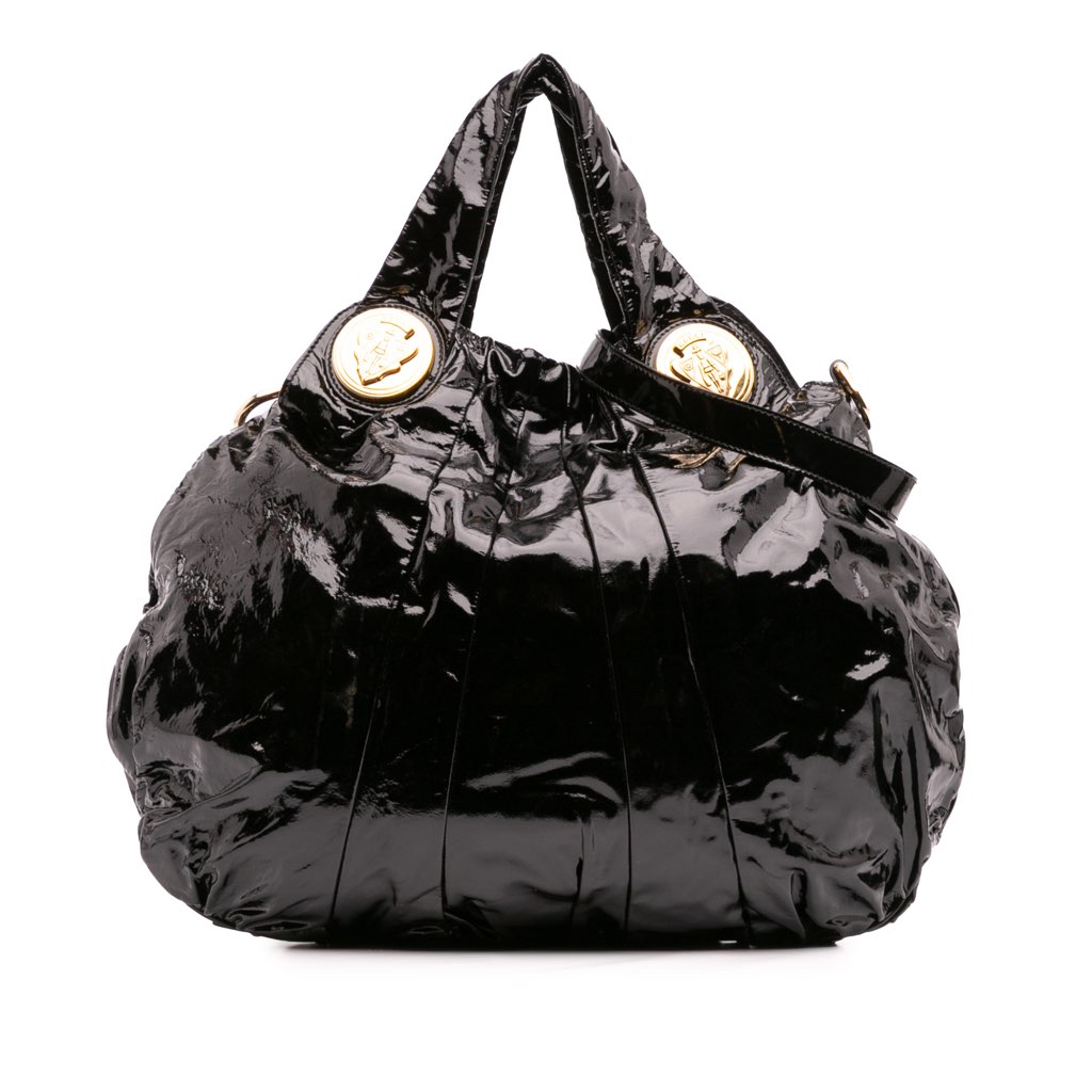 Gucci Large Patent Hysteria Satchel