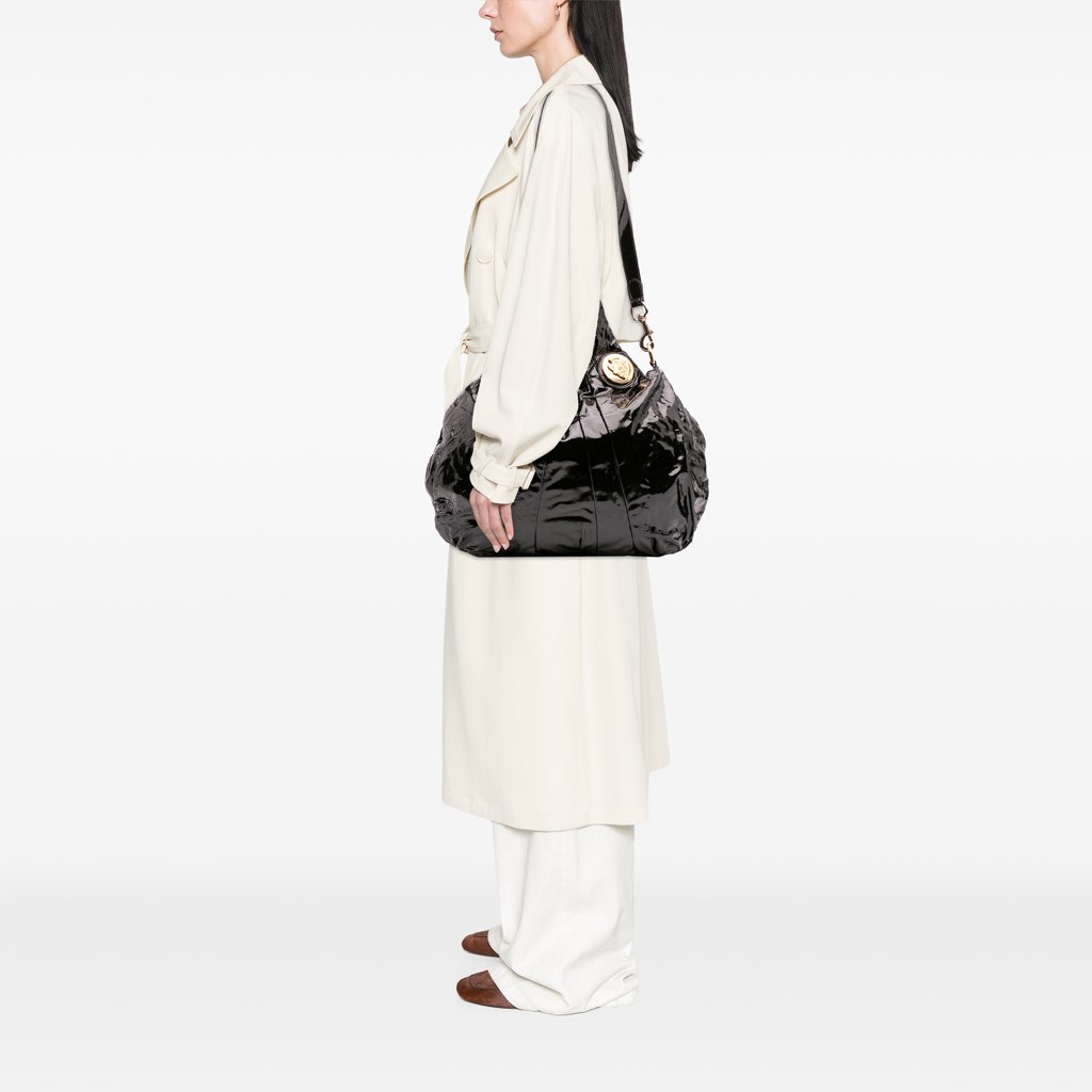 Gucci Large Patent Hysteria Satchel - Image 14
