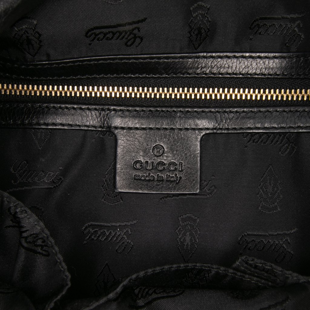 Gucci Large Patent Hysteria Satchel - Side view