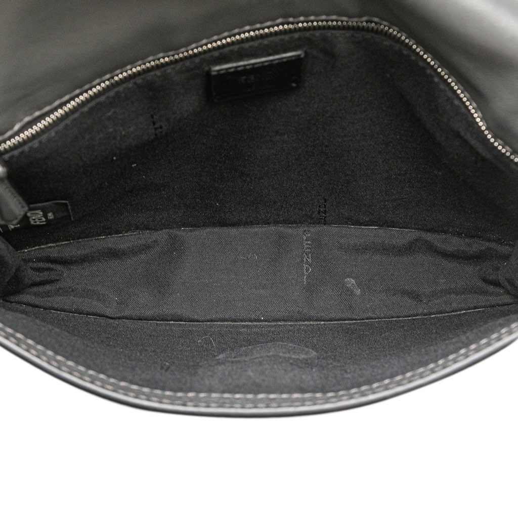 Fendi Leather Selleria Flat Baguette Crossbody - 4