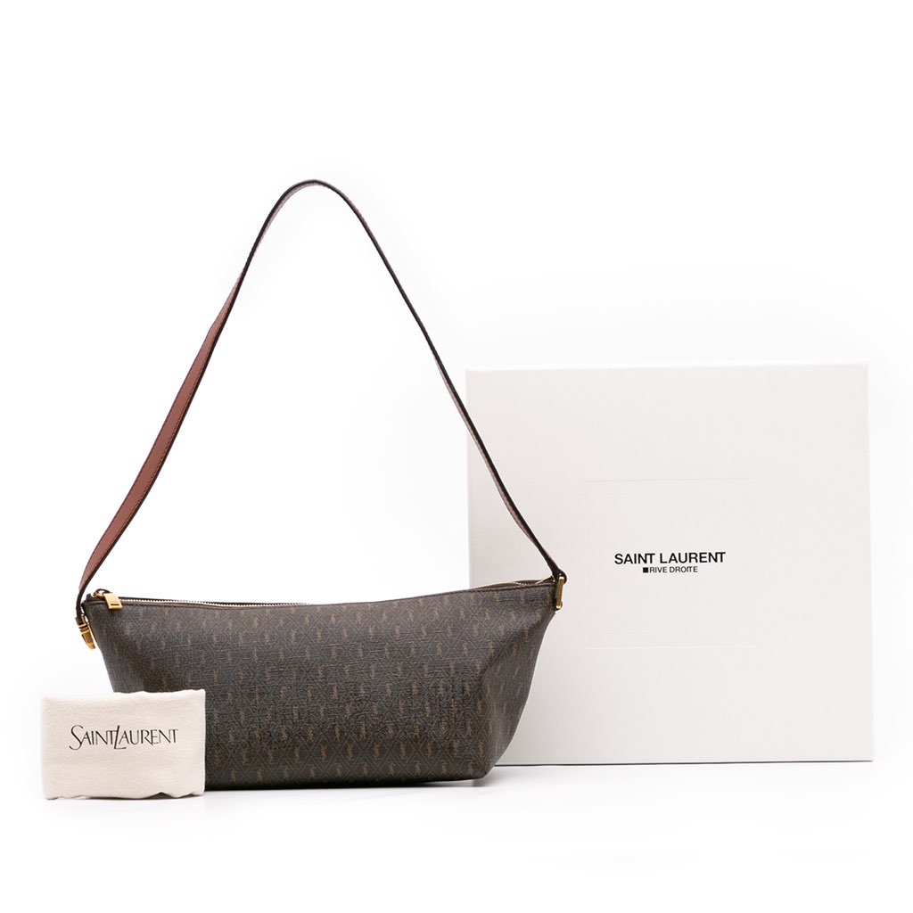 Saint Laurent Coated Canvas Le Monogramme Shoulder Bag - Image 13