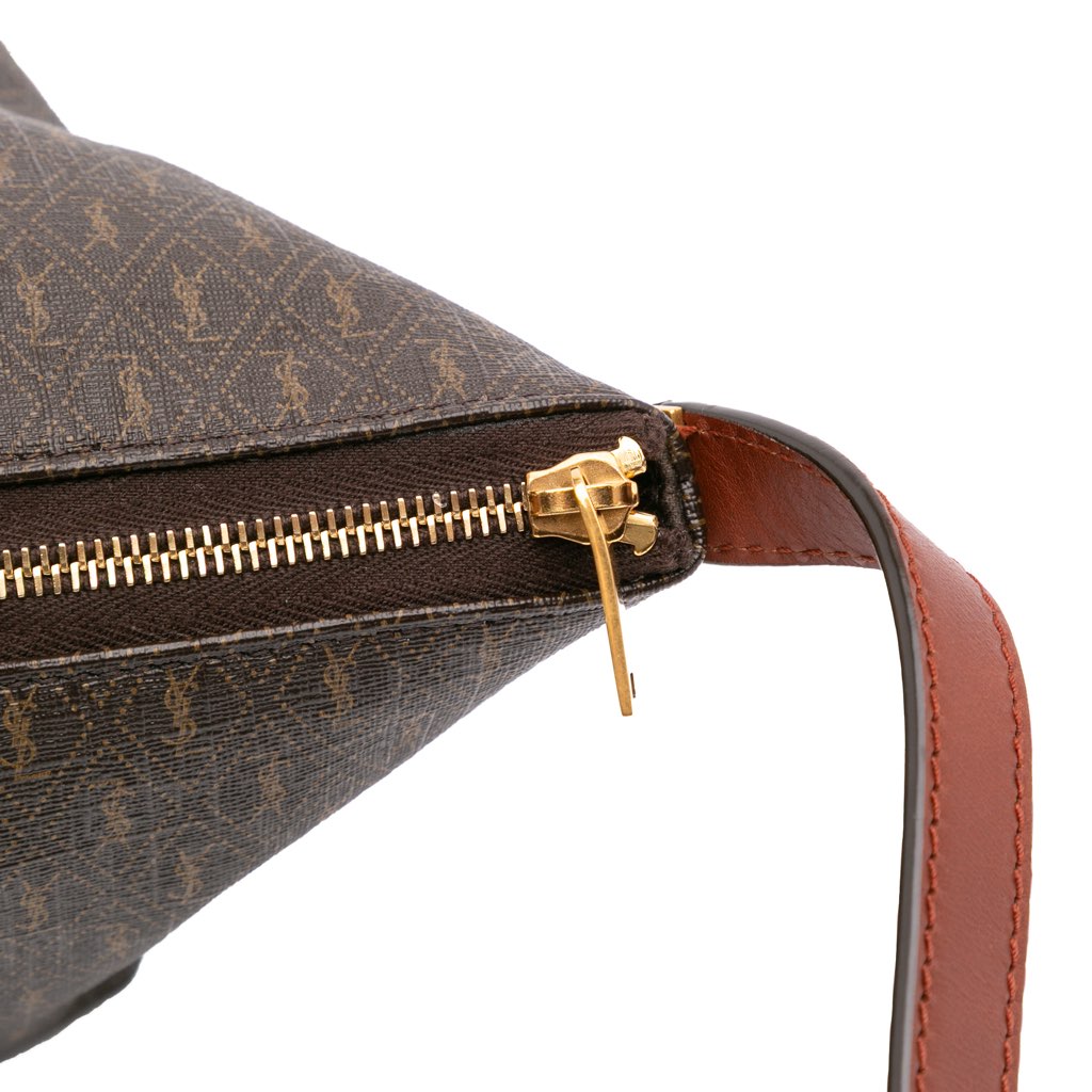 Saint Laurent Coated Canvas Le Monogramme Shoulder Bag - Image 11