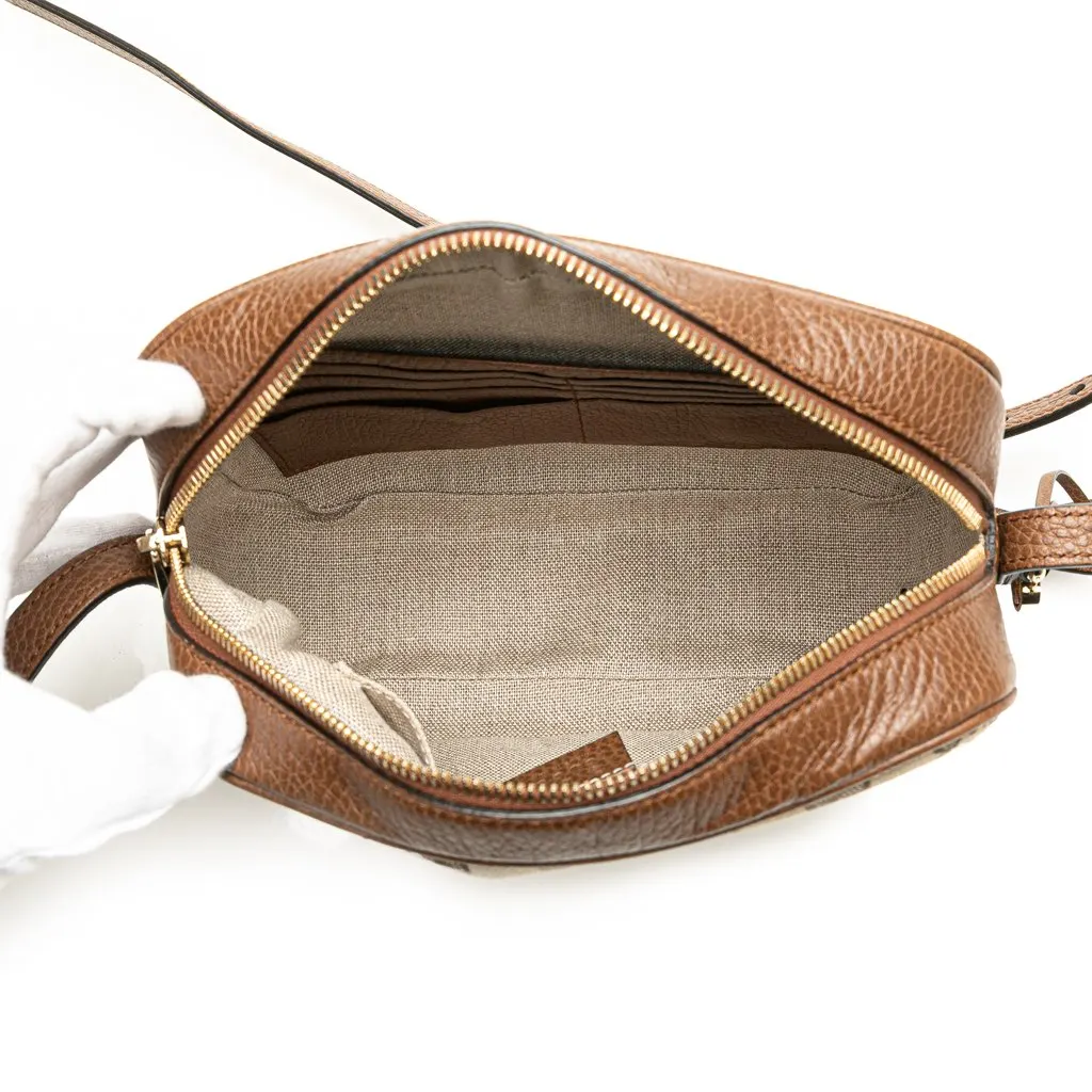Gucci GG Canvas Bree Crossbody Brown Canvas Good - Box View