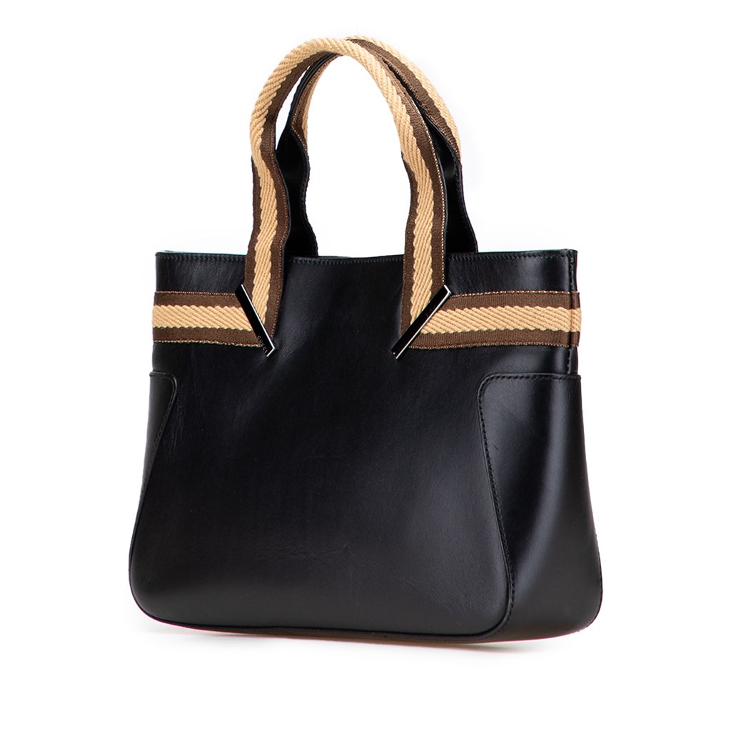 Gucci Leather Web Handbag - Back view