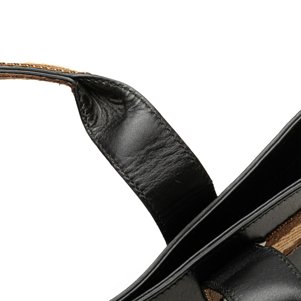 Gucci Leather Web Handbag - Image 12