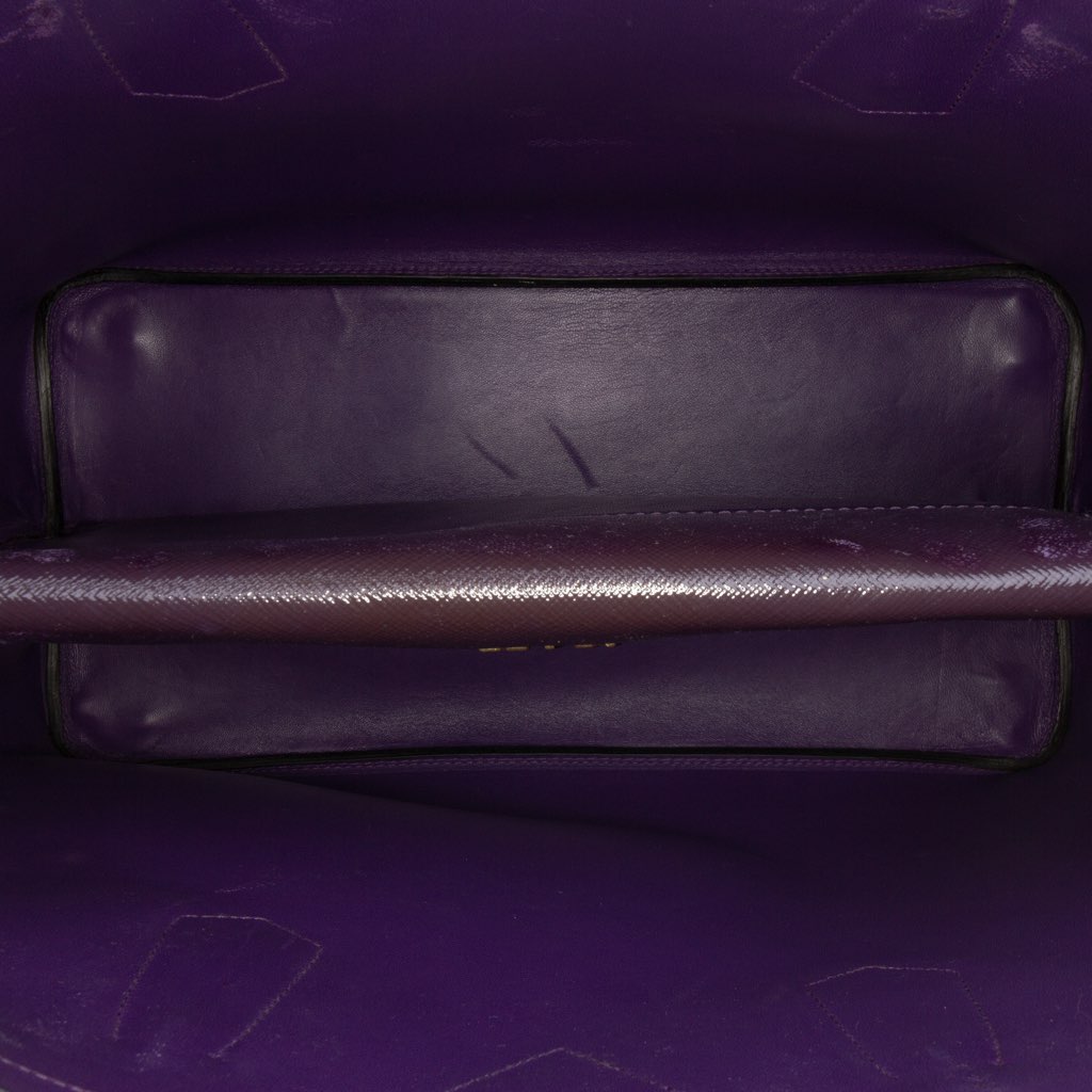 Prada Large Saffiano Vernice Double Satchel - 4