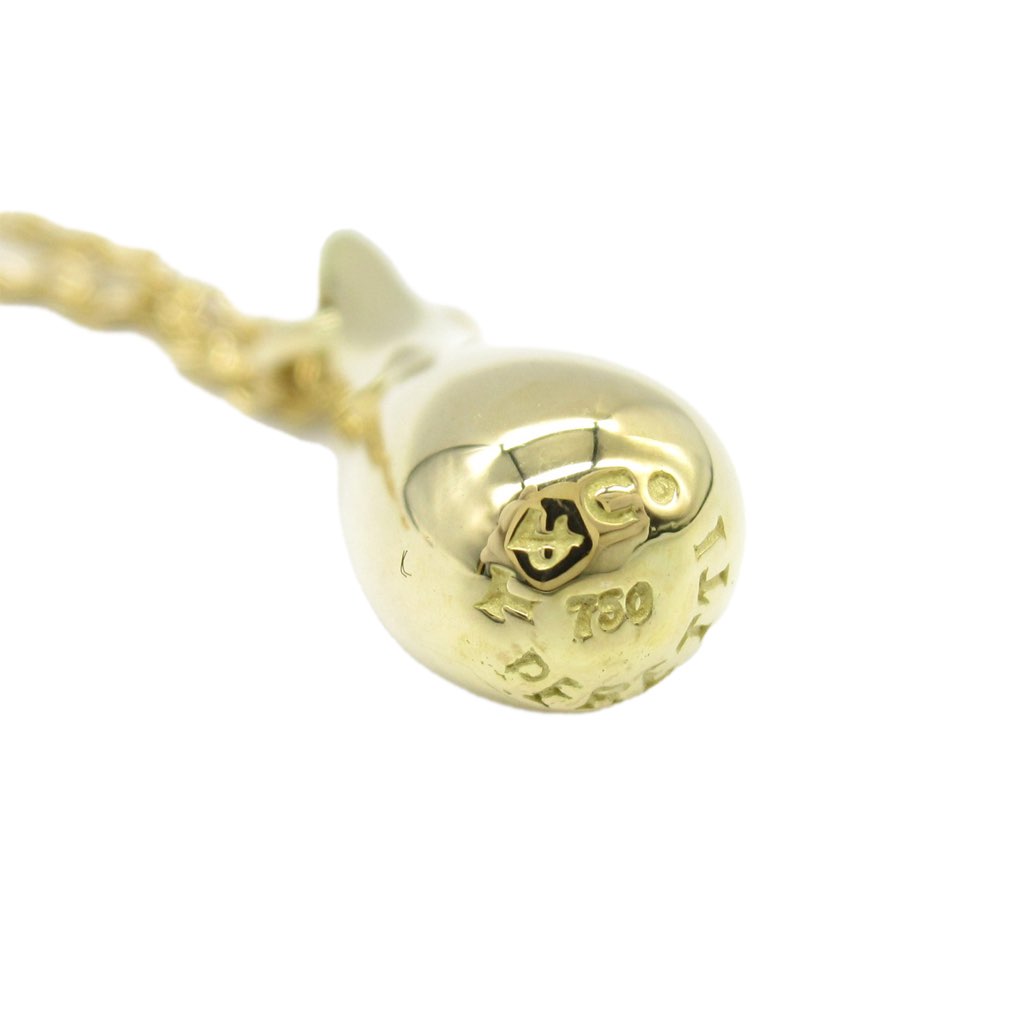 Tiffany & Co 18K Yellow Gold Elsa Peretti Teardrop Pendant Necklace - 3