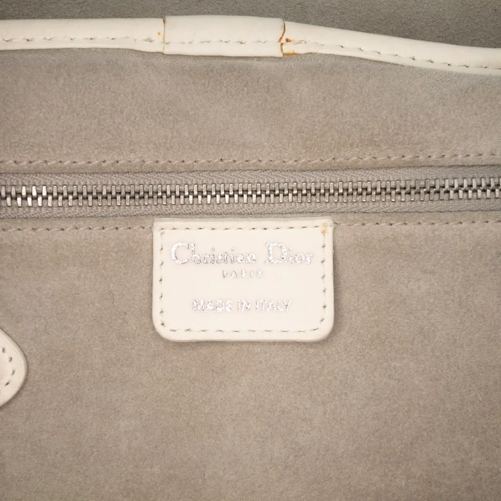 Dior Leather Jazz Club Shoulder Bag White Leather Good - Box View