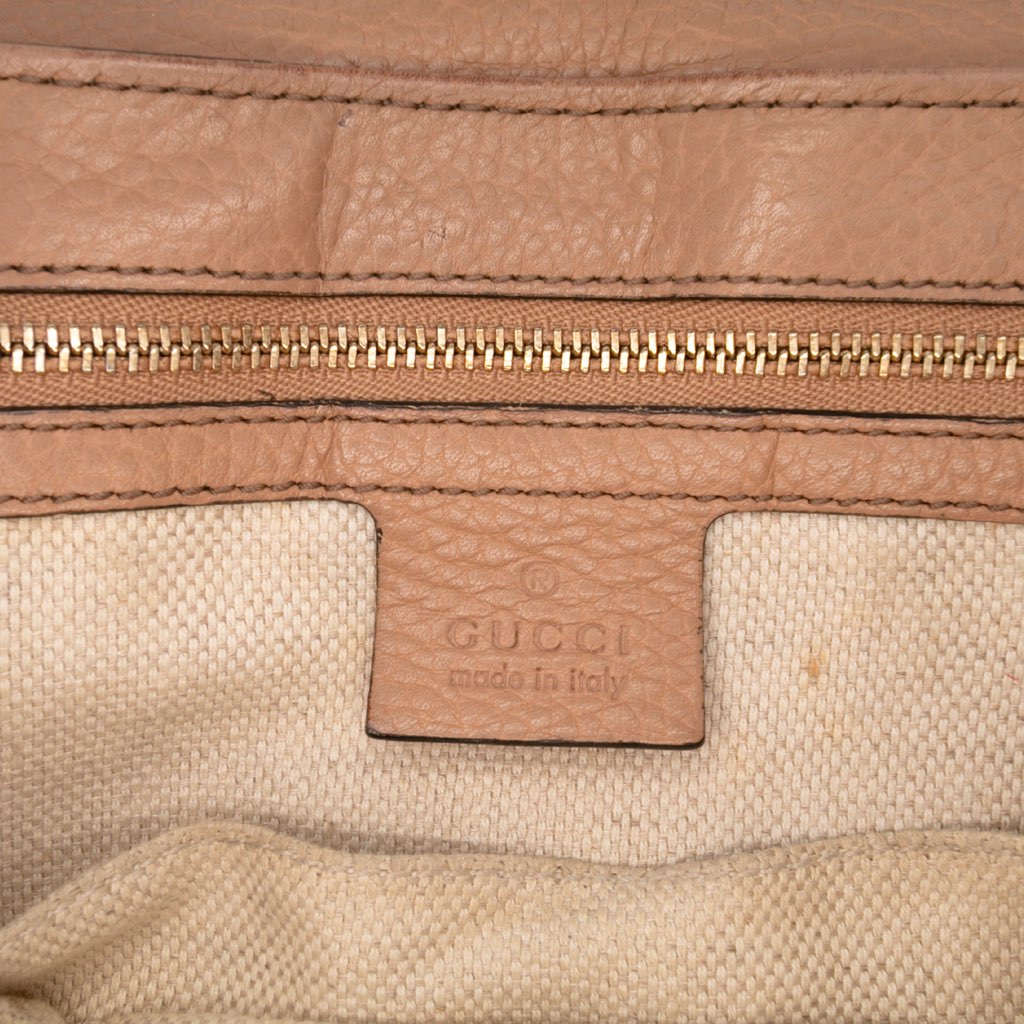 Gucci Medium Leather Soho Chain Flap Crossbody - 5