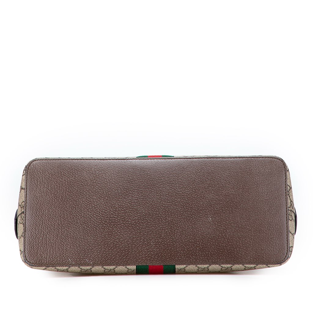 Gucci Medium GG Supreme Ophidia Web Satchel - Image 6