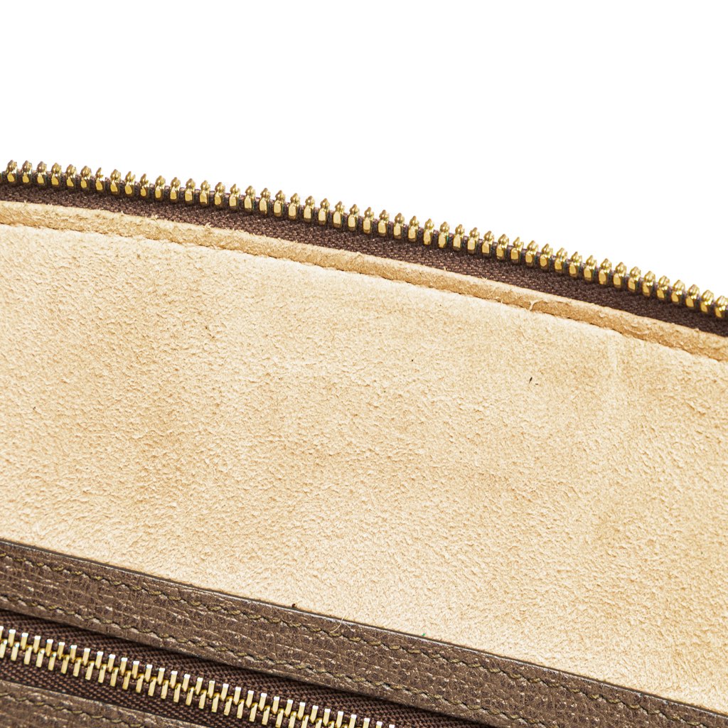 Gucci Medium GG Supreme Ophidia Web Satchel - Side view