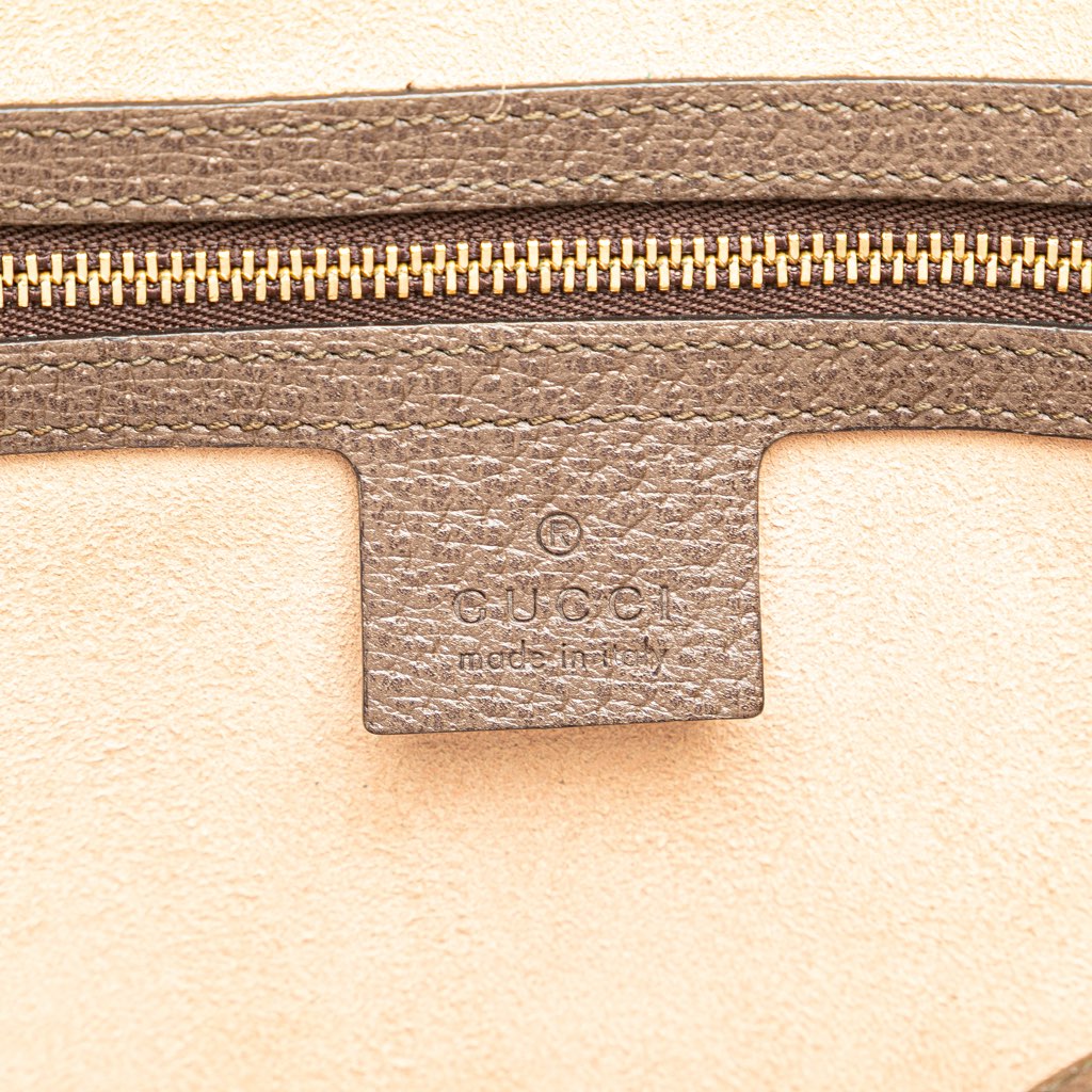 Gucci Medium GG Supreme Ophidia Web Satchel - Detail 1