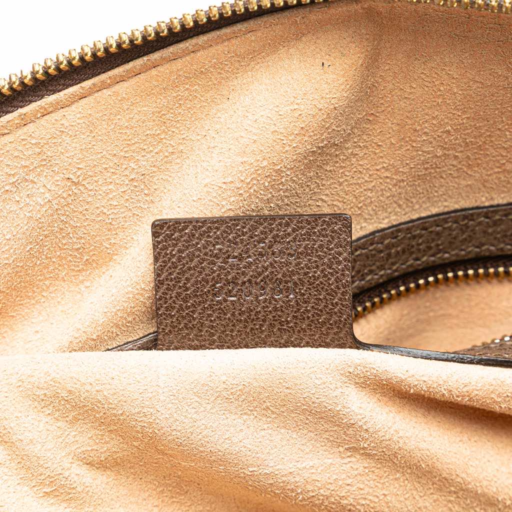 Gucci Medium GG Supreme Ophidia Web Satchel - Detail 2