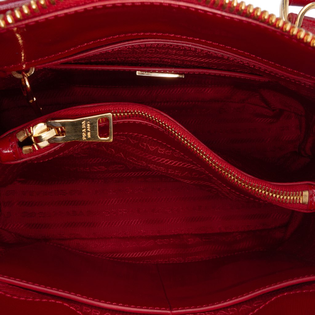 Prada Medium Saffiano Vernice Promenade Satchel - 4