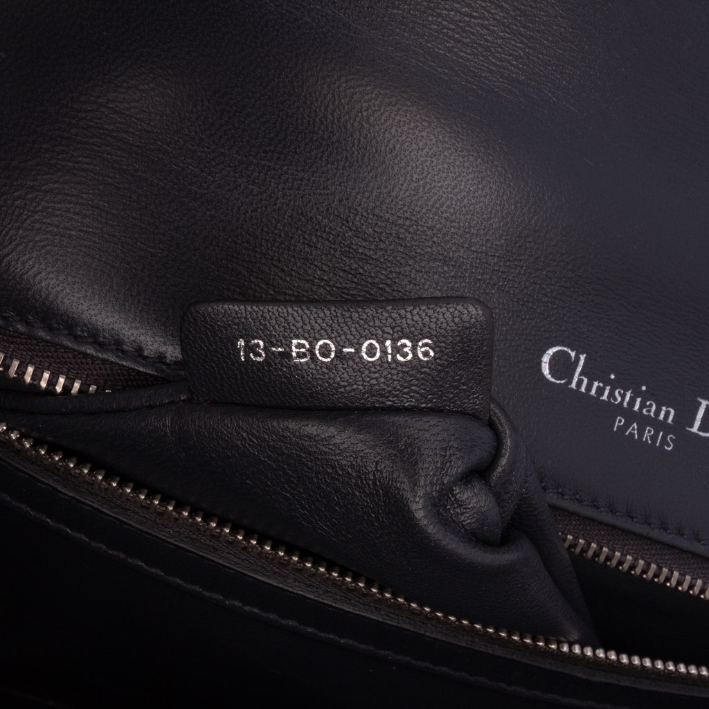 Dior Medium Metallic Patent Microcannage Diorama Flap - 5