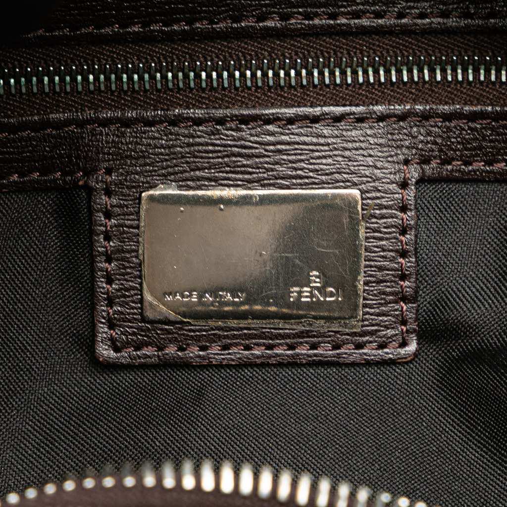 Fendi Tiger Print Canvas Shoulder Bag - 5