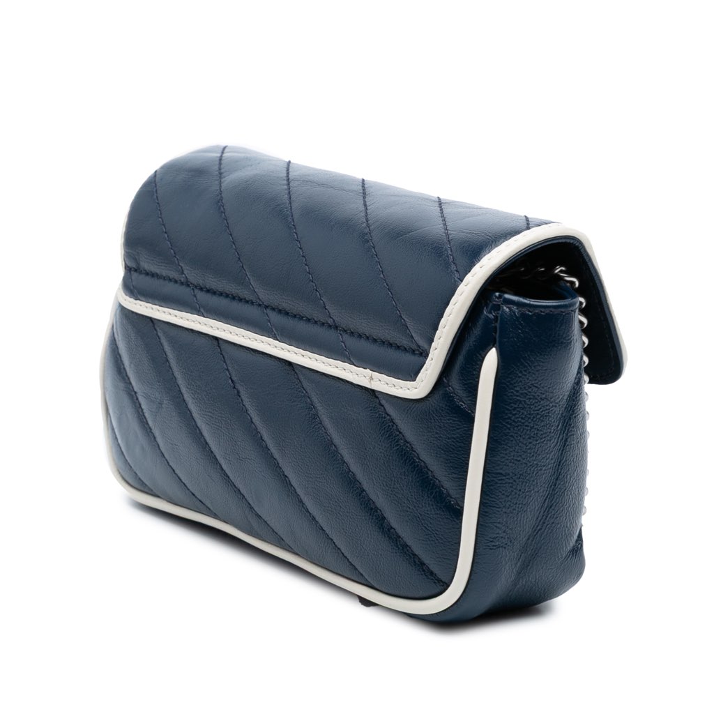 Gucci Super Mini GG Marmont Matelasse Leather Torchon Flap Crossbody - 2