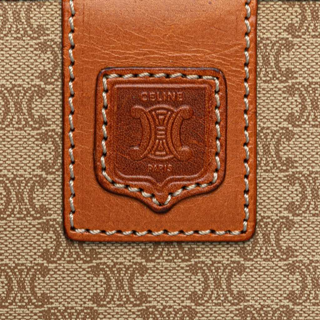 Celine Macadam Coated Canvas Clutch - Side view